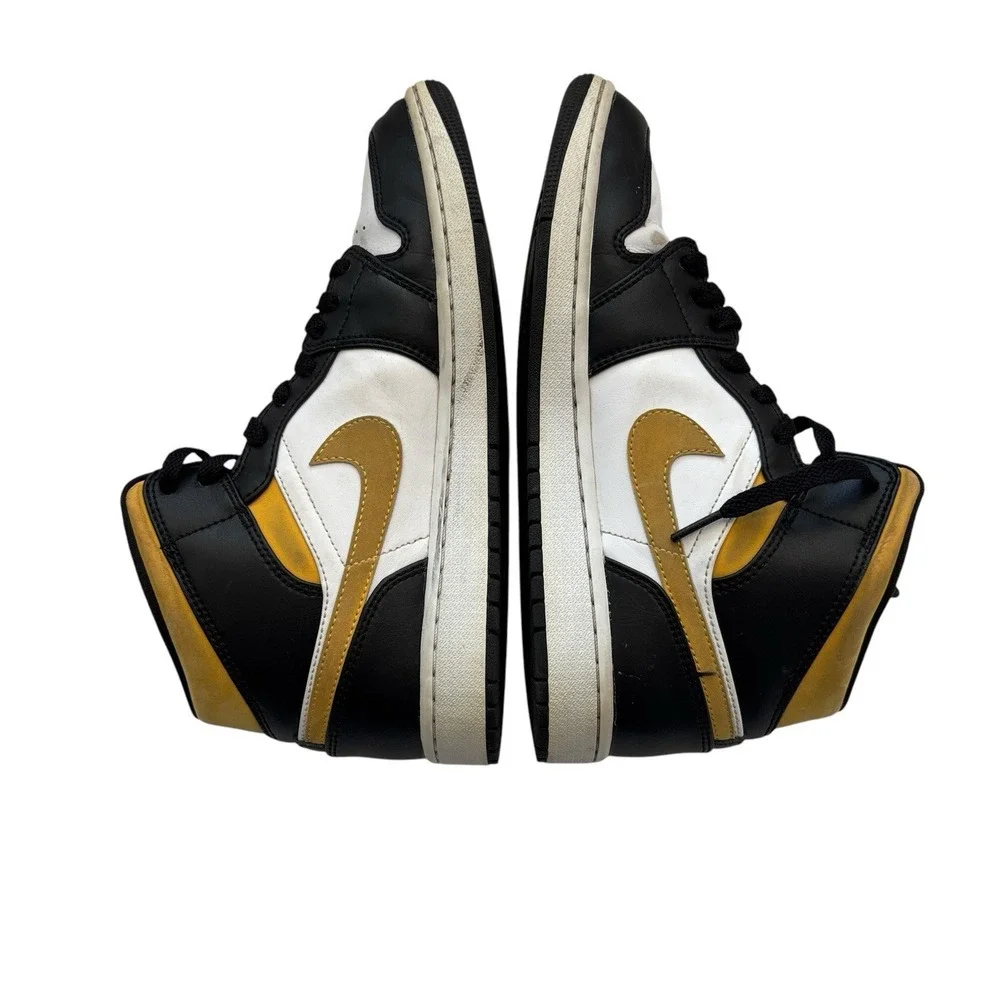 Jordan 1 Mid Black‎ University Gold 2021 554724-177 Size 9.5
